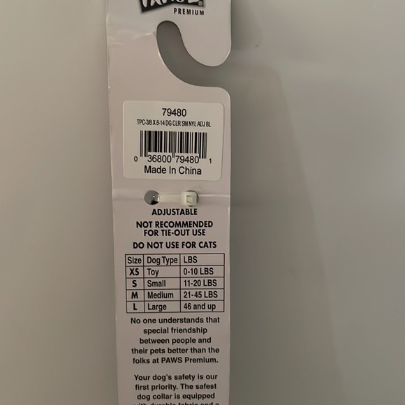 Paws  dog collar size S - Picture 15 of 16
